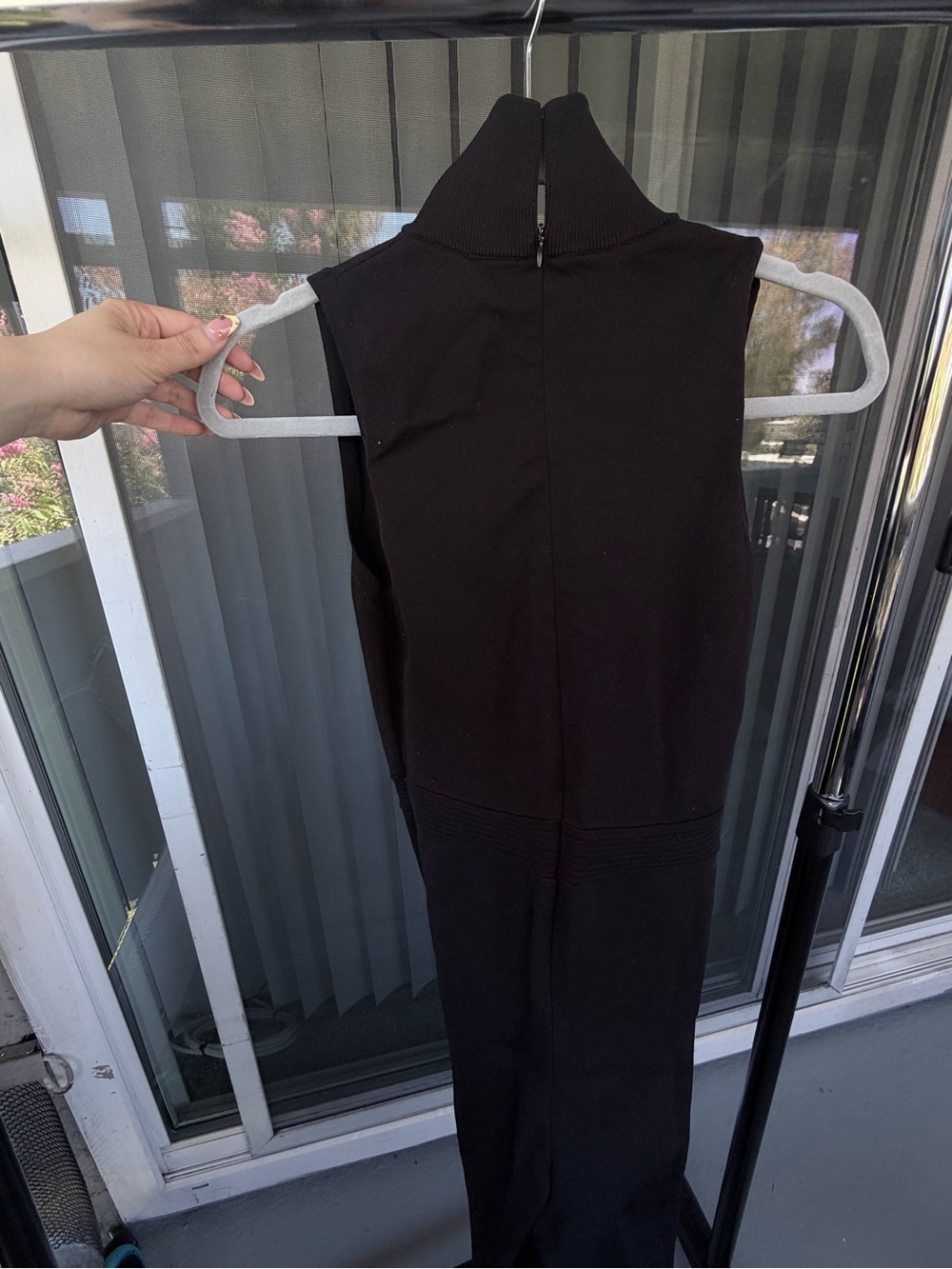 Forever 21 Sleeveless Black Mock Neck Jumpsuit